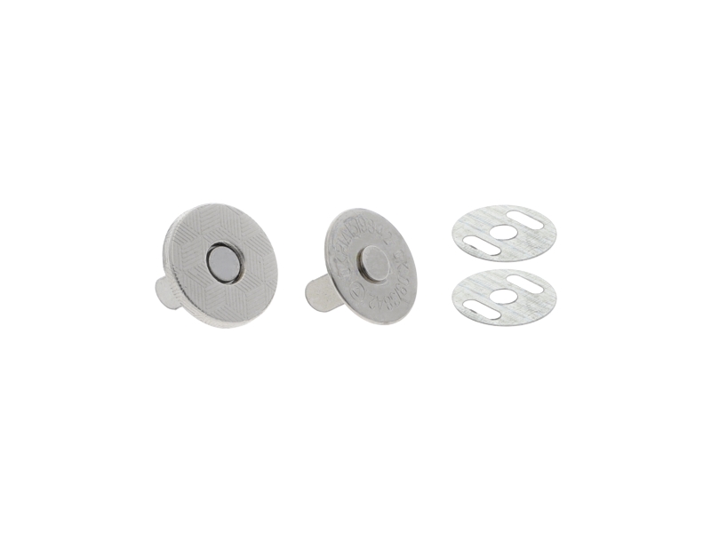 Magnetic button round 14/14 mm nickel 200 pcs