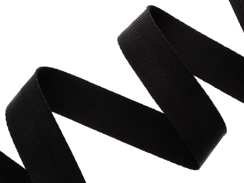 Fischgrätmuster  Einfassband 25 mm/0,72 mm (580) Schwarz