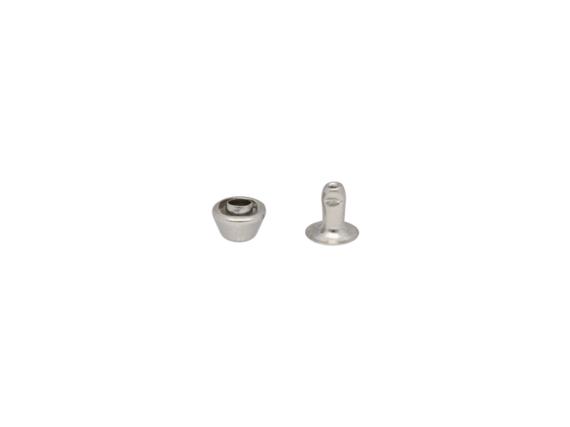 METAL RIVET ONE-SIDED 6/2/6 MM NICKEL 2000 PCS