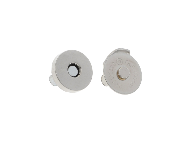 Magnetic button round 18/18 mm d030 nickel 100 pcs