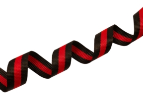 Zweifarbiges Abdeckband 30 mm / 1,4 mm schwarz/rot
