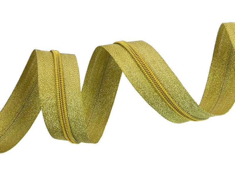 NYLON ZIPPER TAPE 8 GOLD  200 MB