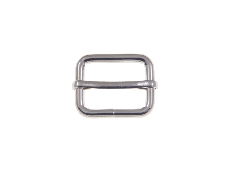 METAL SLIDE BUCKLE   25/20/4 MM NICKEL WIRE 100 PCS