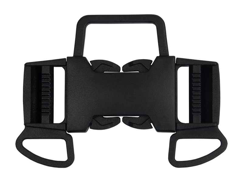 PLASTIC BUCKLE DOUBLE 26 MM 5-WAY TEKLA&nbsp6     BLACK 1   PCS