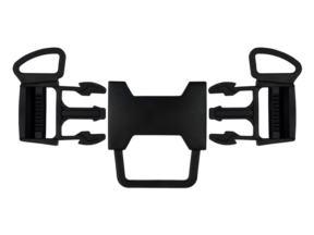 Klamra plastikowa podwójna 26 mm 5-way Tekla 6 czarna