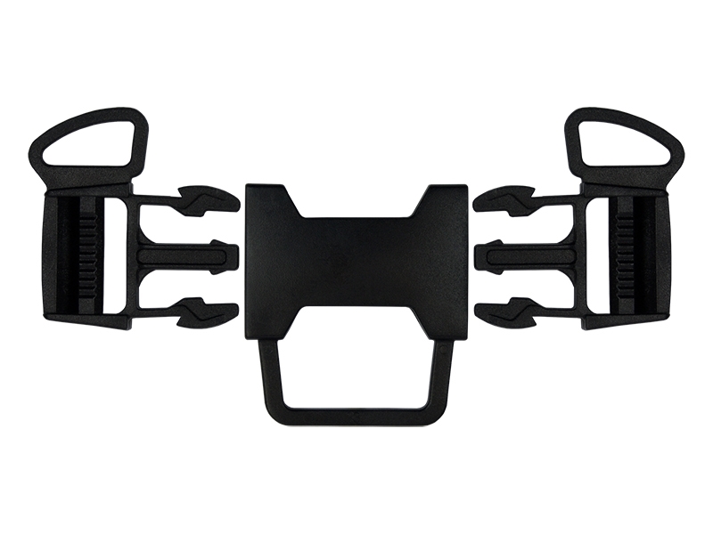 PLASTIC BUCKLE DOUBLE 26 MM 5-WAY TEKLA&nbsp6     BLACK 1   PCS