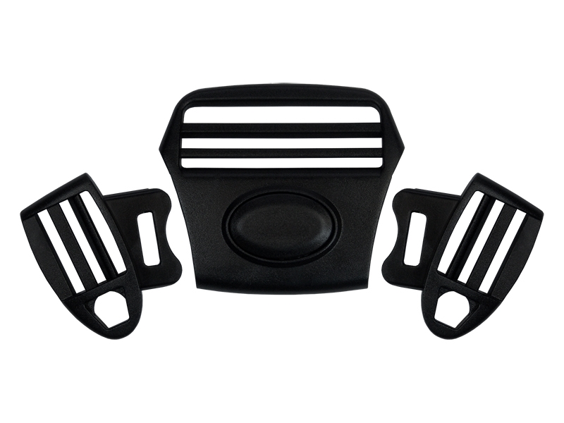 PLASTIC BUCKLE DOUBLE 26 MM 5-WAY TEKLA&nbsp4    BLACK 1   PCS