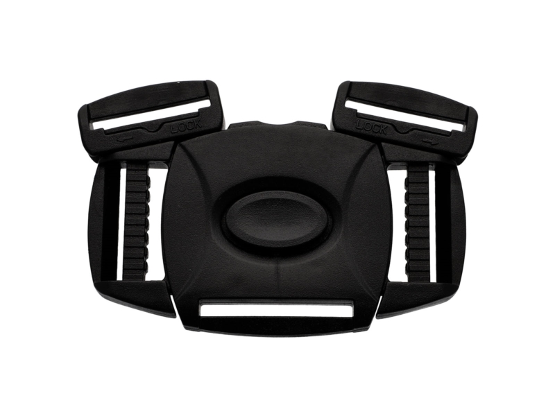 PLASTIC BUCKLE DOUBLE 26 MM 5-WAY TEKLA&nbsp7     BLACK 1   PCS