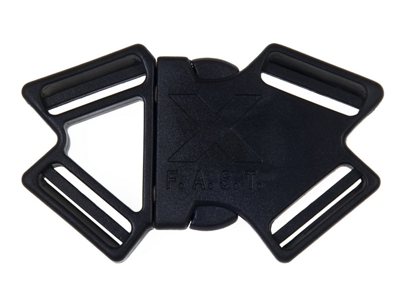 PLASTIC BUCKLE DOUBLE 26 MM 4-WAY TEKLA 5 BLACK 1 PCS