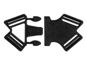 Klamra plastikowa podwójna 26 mm 4-way Tekla 5 czarna