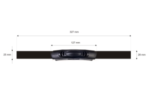 Rączka plastikowa 25/124 mm czarna