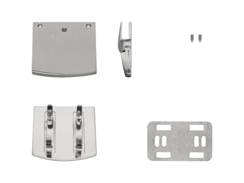 Briefcase lock 50/43 mm 395 nickel 10 pcs