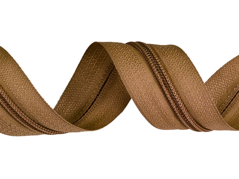 SPIRALREIßVERSCHLUSSBAND 5 (086) BRAUN 16,5 G/LM 200 LM