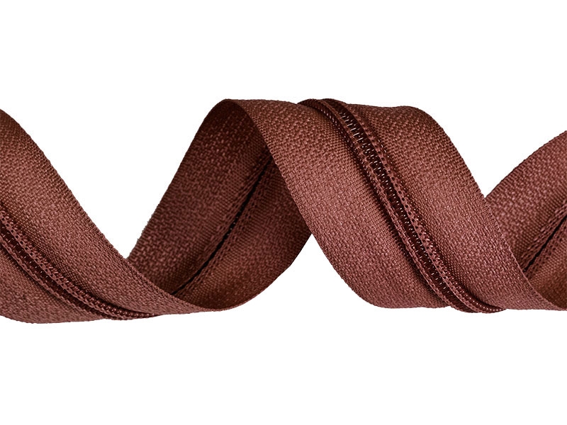 SPIRALREIßVERSCHLUSSBAND 5 (855) BRAUN  G/LM 200 LM