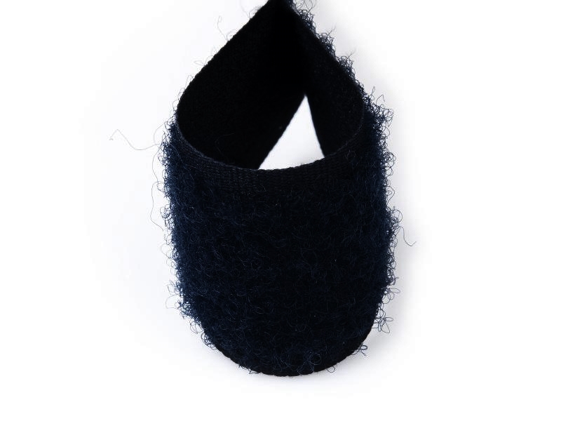 Klettverschlussband  dunkelblau 058 polyester/nylon flausch 25 lm