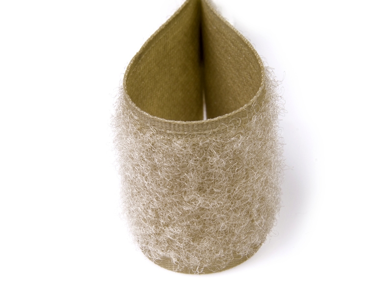 Klettverschlussband  beige 573 polyester/nylon flausch 25 lm