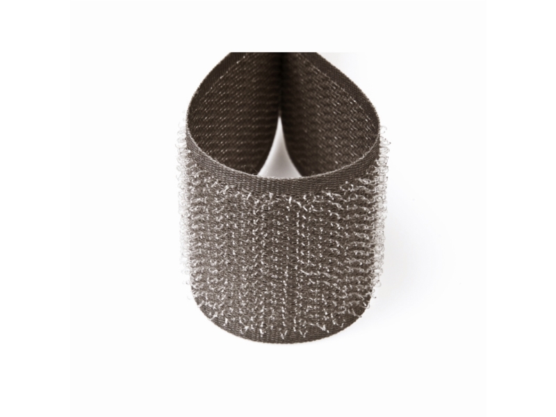 Velcro tape graphite 301 pes/nylon hook