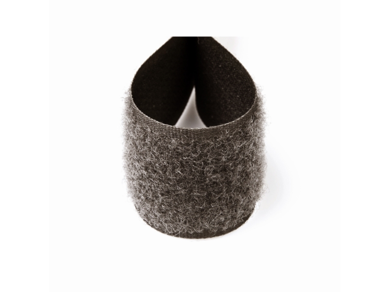 Klettband graphit 301 pes/nylon loop