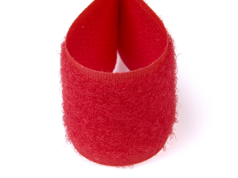 Klettband rot 820 pes/nylon loop