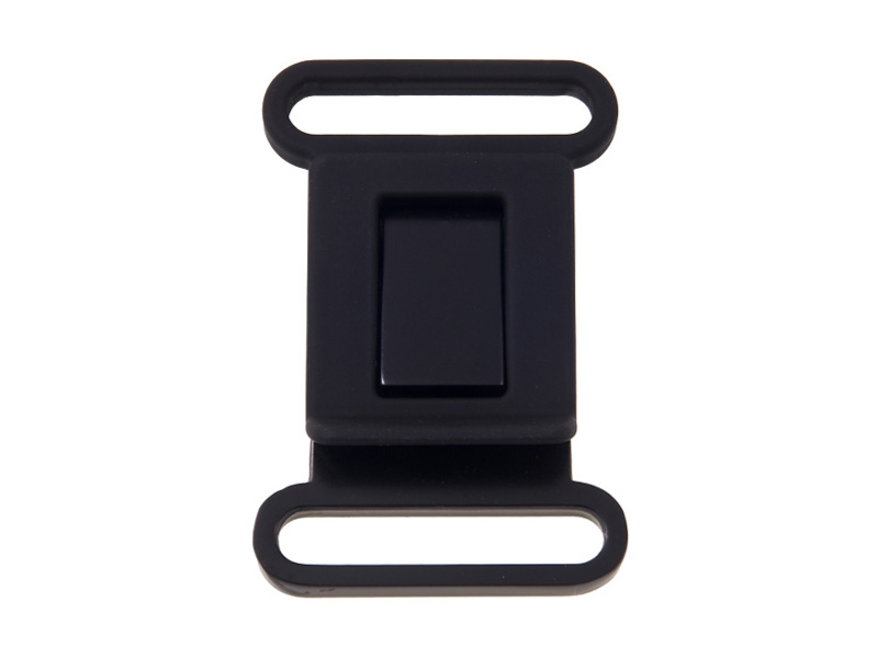 Gürtelschnalle aus metall 42 mm schwarzmatt 1 st.