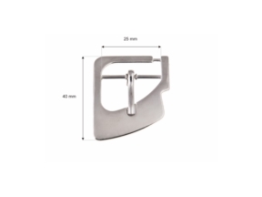 Klamra metalowa 25 mm rf-340 nikiel