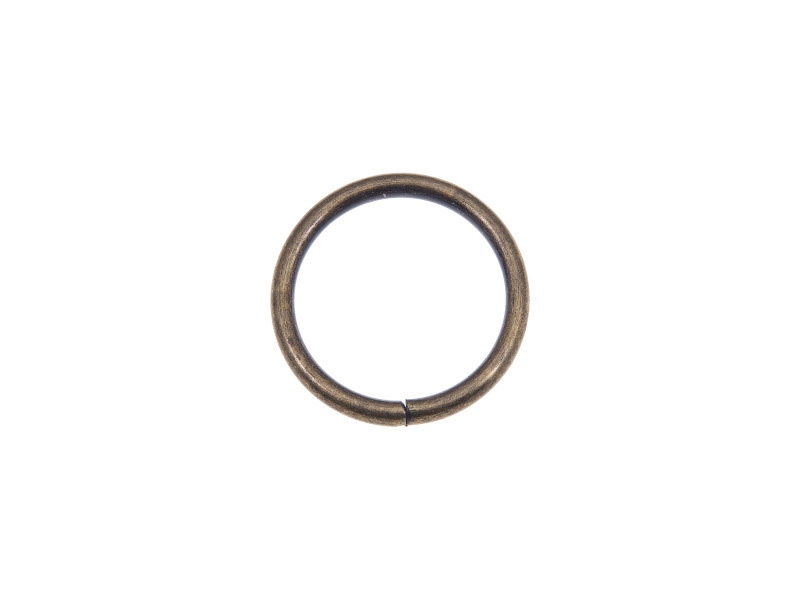 KOVOVÉ KOLEČKO 25/3 MM STARÉ ZLATO DRÁT 100   KS