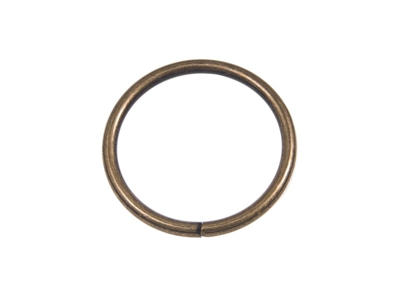 METAL RING 40/4 MM OLD   GOLD WIRE 100 PCS