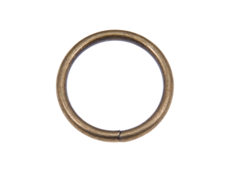 METAL RING 40/5 MM OLD  GOLD WIRE 100 PCS