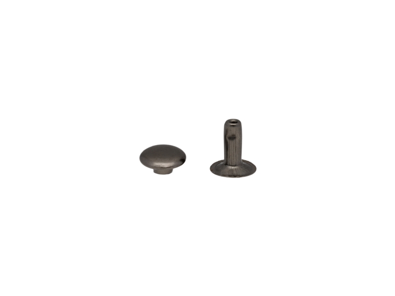 METAL  RIVET ONE-SIDED 8/3/9 MM BLACK NICKEL