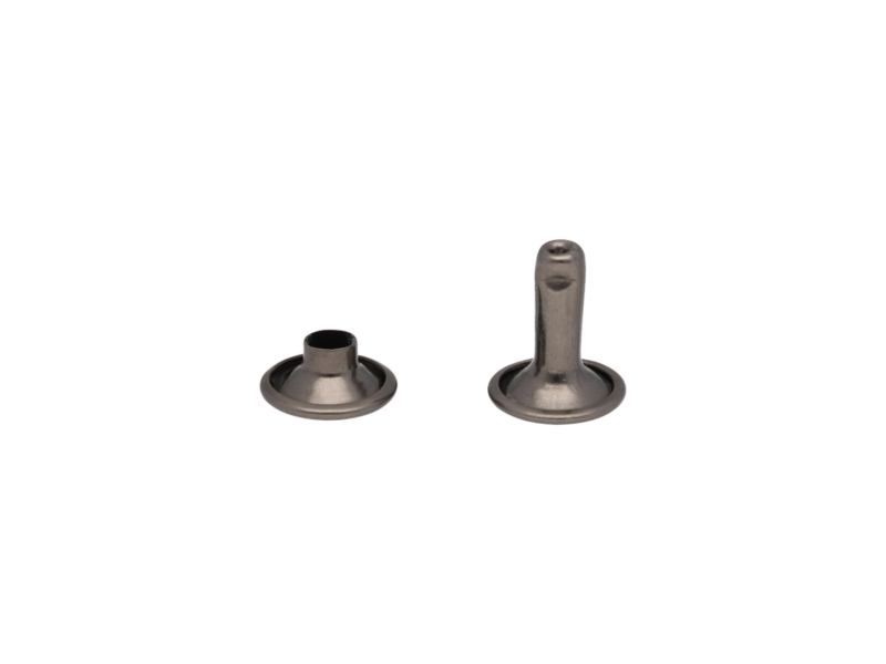 METAL   RIVET TWO-SIDED LUX 12/4/15 MM BLACK NICKEL 1000 PCS