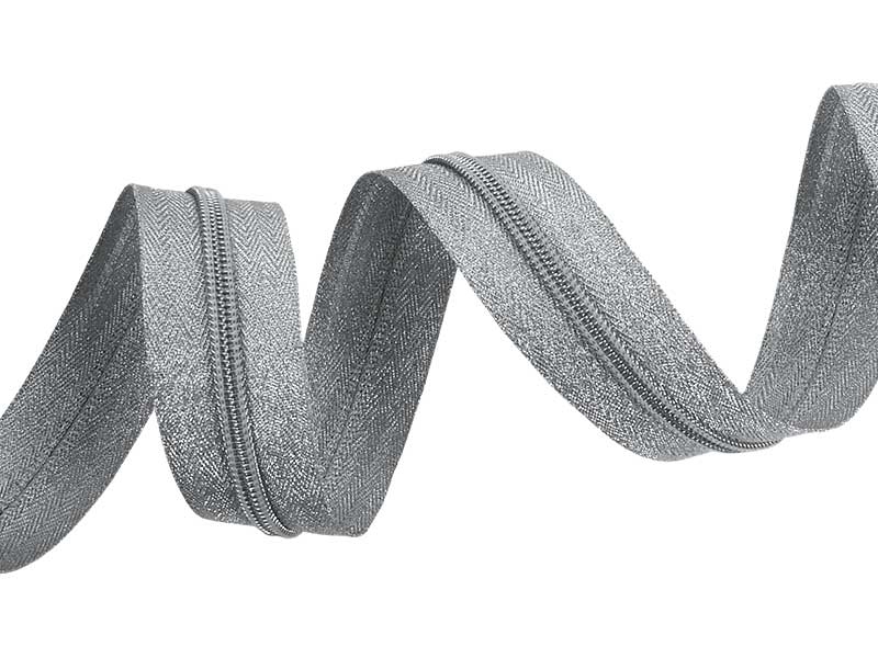 NYLON ZIPPER TAPE 8 SILVER  200  MB