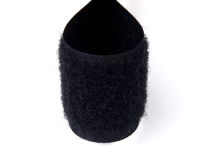 Hook and loop tape  black 580 nylon loop 25 mb