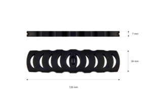 Rączka plastikowa 34/135 mm czarna