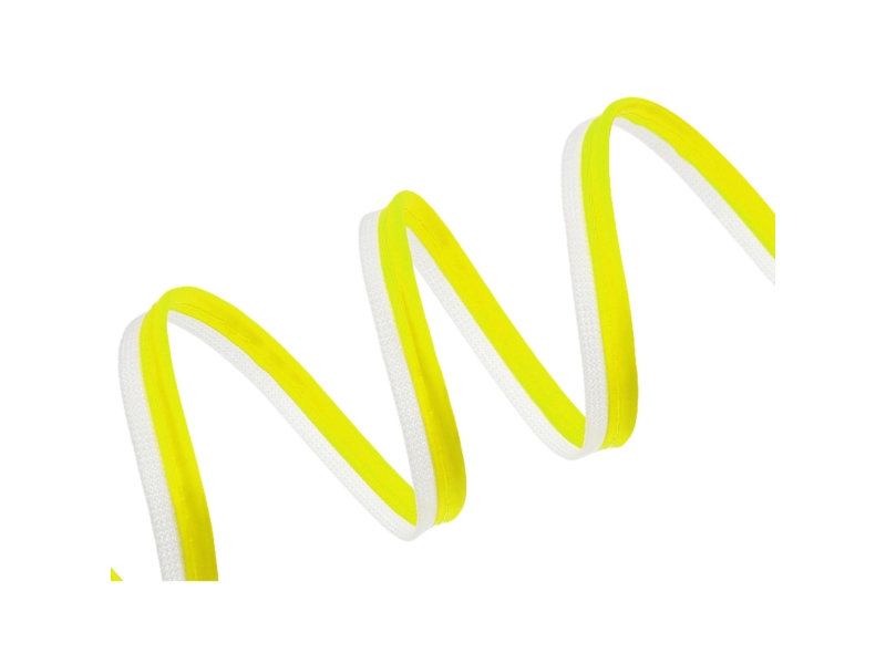 Reflective  piping tape neon yellow-white 100 mb