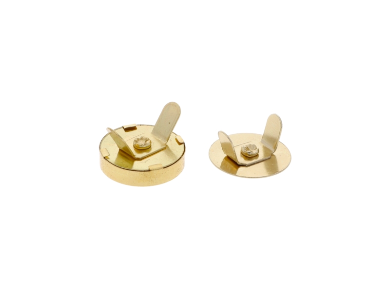 Magnetic button round 18/18 mm gold 100 pcs