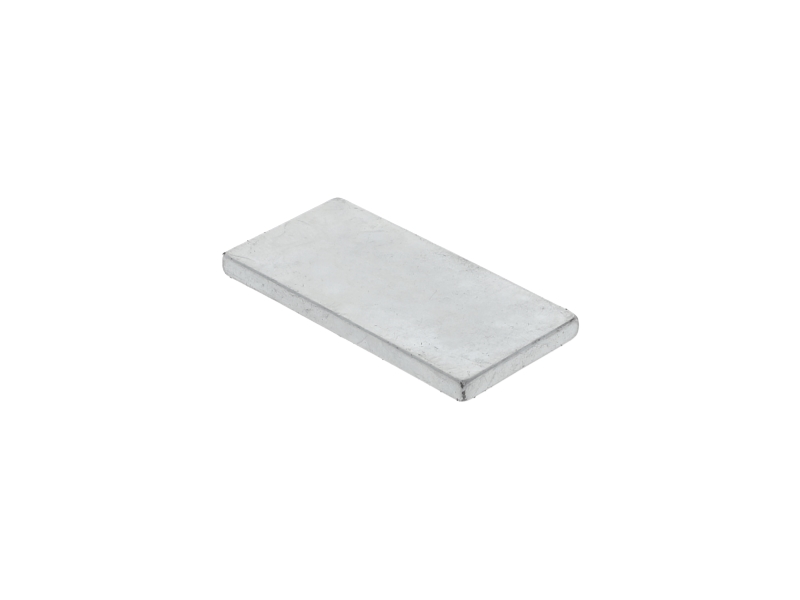 Magnetic button rectangular raw 40/20 mm 25 pcs