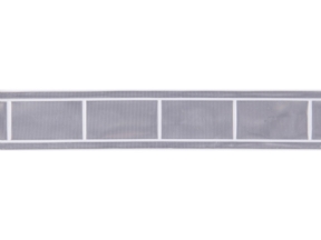 Taśma odblaskowa pryzmatyczna 20 mm srebrna