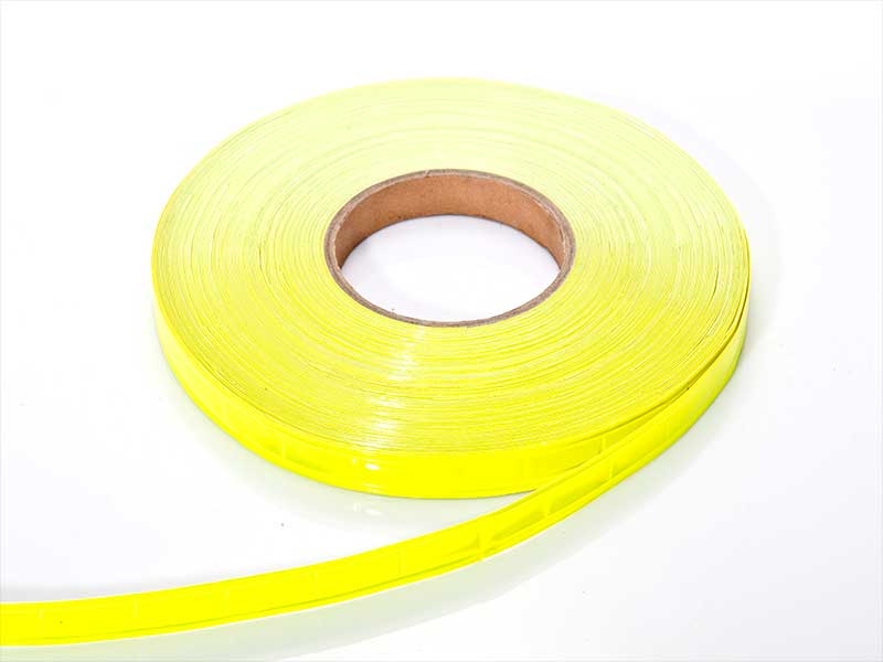 Reflective webbing tape 20 mm yellow neon&nbsp50 mb