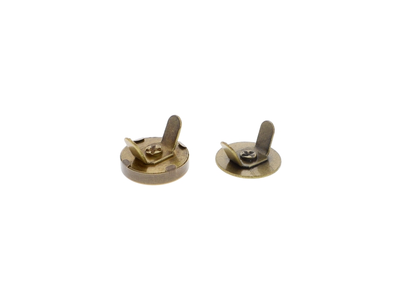 Magnetic button round 14/14 mm old gold 200 pcs