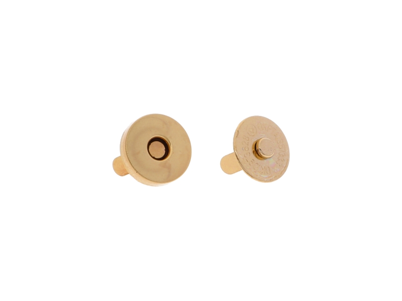 Magnetic  button round 14/14 mm light gold 200 pcs