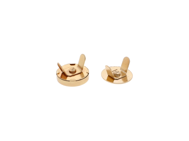 Magnetic  button round 14/14 mm light gold 200 pcs