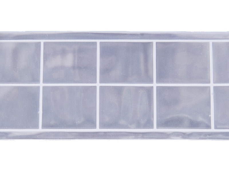 Reflective webbing tape 50 mm silver 50 mb