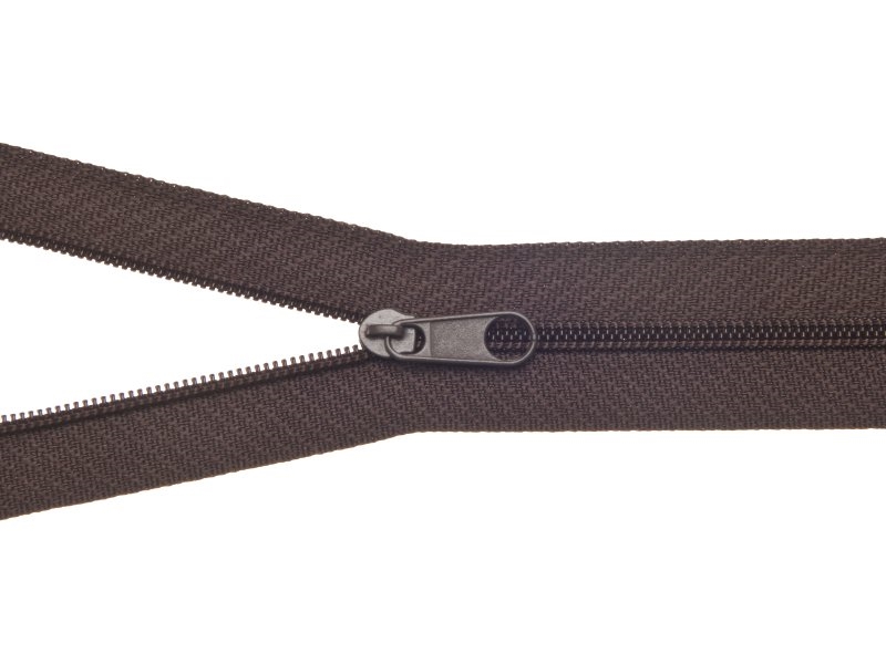 Zamek błyskawiczny spiralny 3 nierozdzielczy non lock 18 cm (141) brązowy