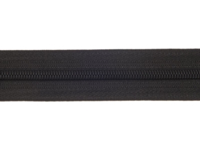 Zamek błyskawiczny spiralny 5 rozdzielczy auto lock  80 cm (580) czarny