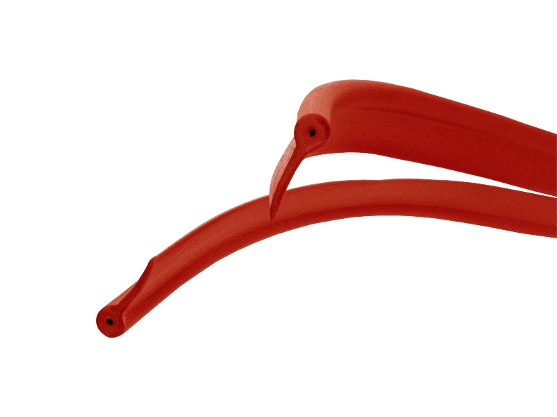 Biesen 10 mm rot