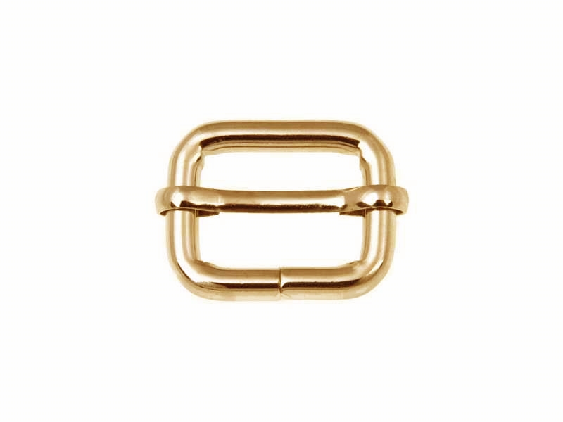 EXTRA GLANZ METALLSCHIEBER 27/20/6 MM GOLD DRAHT 1   ST.