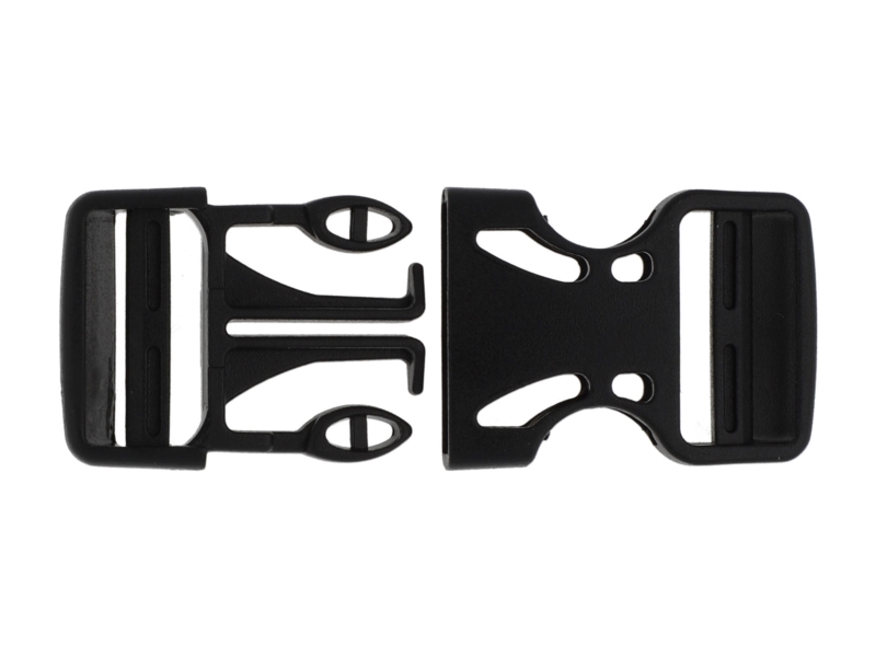 Klamra plastikowa 19x47 mm Berenika czarna