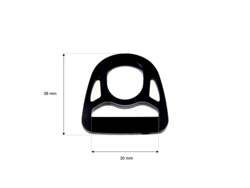 Półkole plastikowe 30 mm (0324-32176) czarne