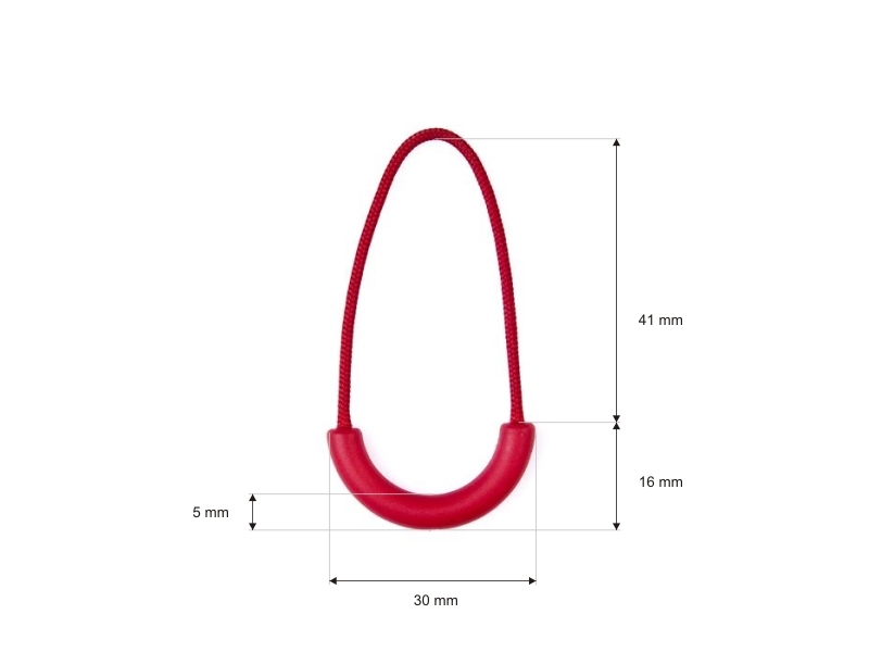STRING DECORATIVE PULLER  (0217) 820 RED 100 PCS
