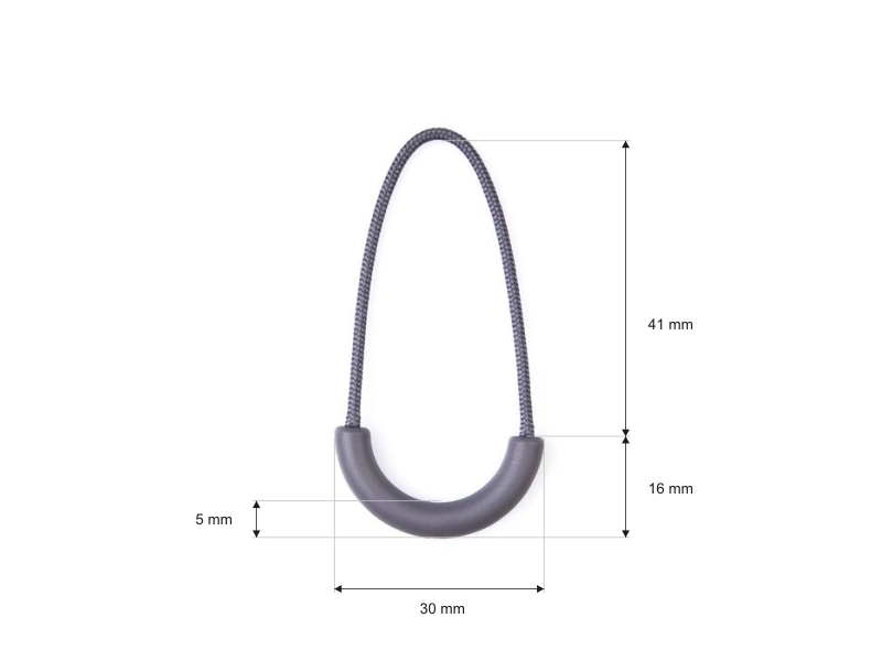 STRING DECORATIVE PULLER  (0217) 134 GREY 100 PCS